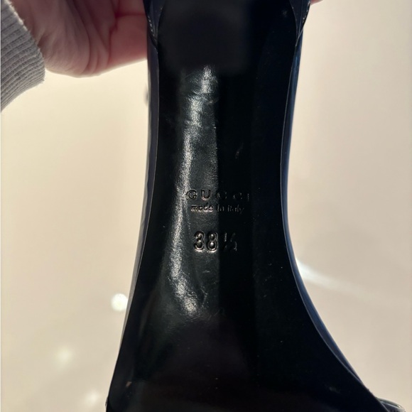 Gucci Leather Ankle Cuff "Ursula" Sandal navy - Picture 8 of 8